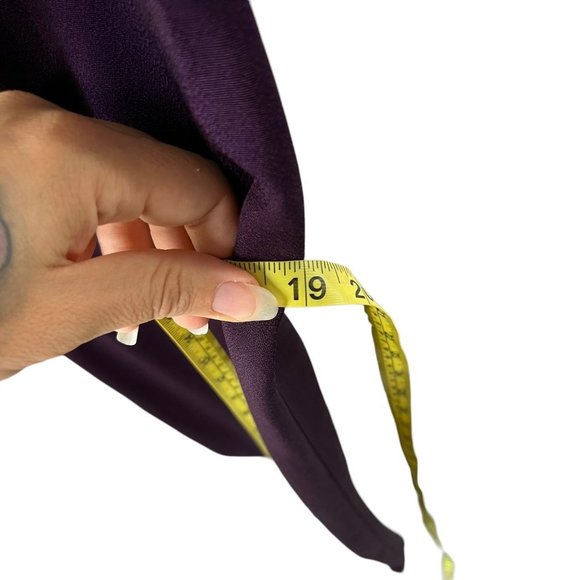 Vintage 90s Scott McClintock Purple Sleeveless Tapered Full Length Dress 4 - Picture 12 of 12